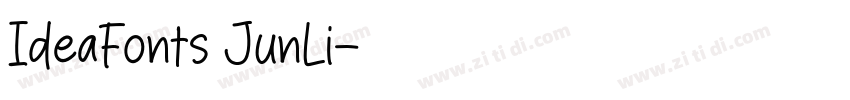 IdeaFonts JunLi字体转换